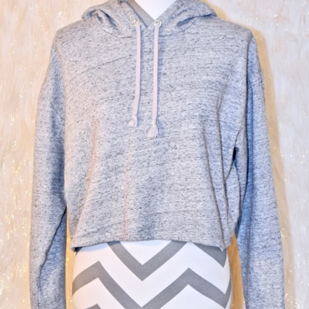 H&M Basics Cropped Hoodie